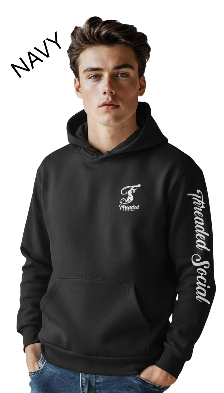 Hoodie - Oversized box style - Left chest, Hood and Sleeve decoration