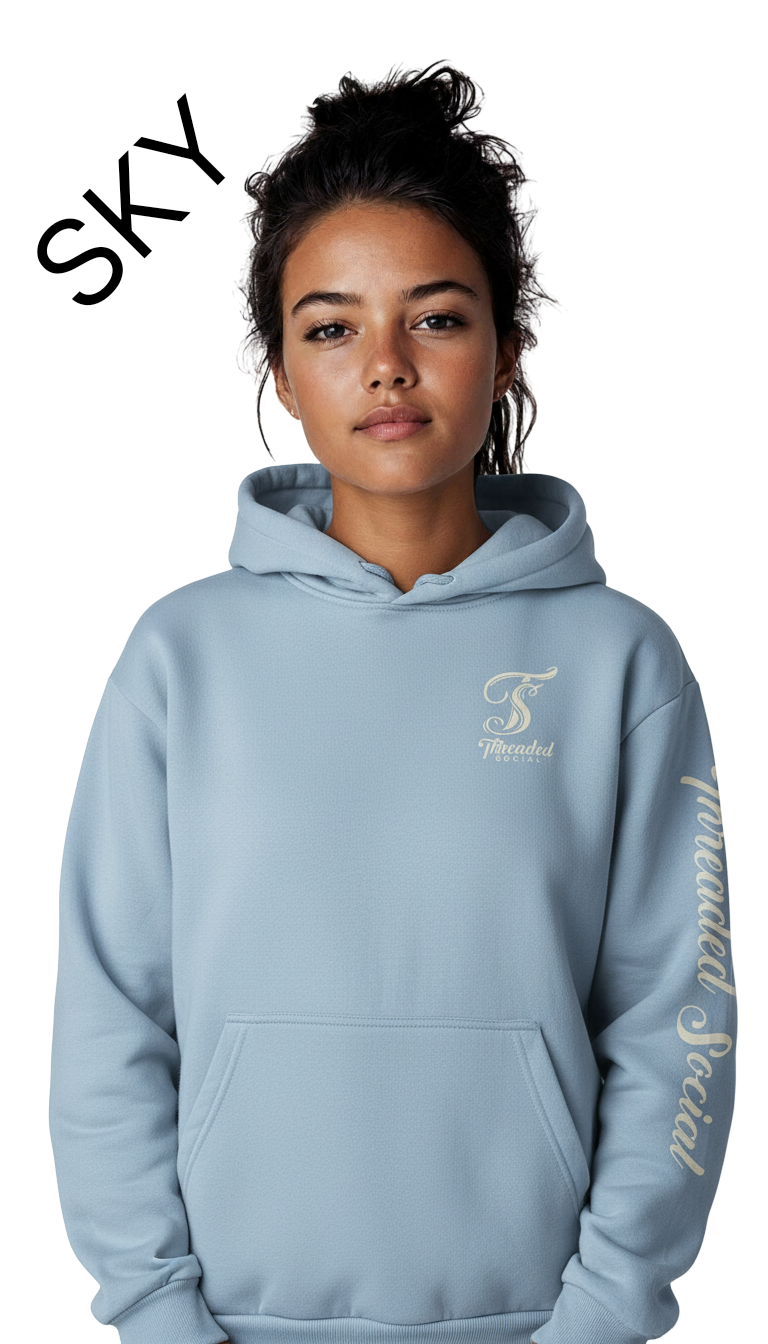 Hoodie - Oversized box style - Left chest, Hood and Sleeve decoration