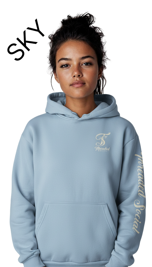 Hoodie - Oversized box style - Left chest, Hood and Sleeve decoration